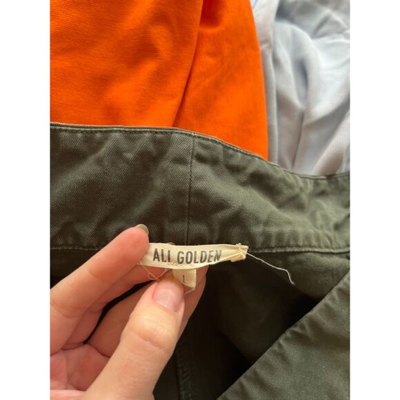 Ali Golden Cotton Fly Pants in Dark Forest Green - Large - Picture 4 of 5